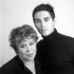 με τον  Μιχάλη Χατζηγιάννη χειμώνας 2002- 2003 για τις παραστάσεις στον Ζυγό